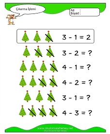 Çıkarma İşlemi Çalışma Sayfaları